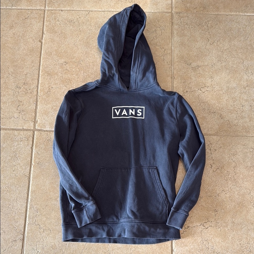 Boys Vans Dark Blue Hoodie with Logo